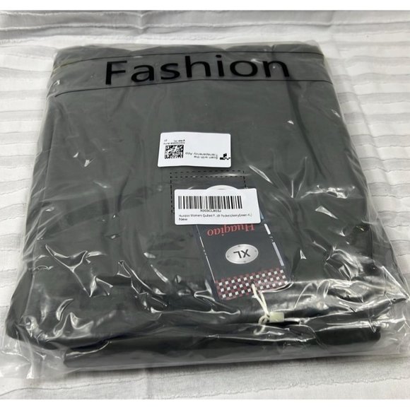 Huaqiao Womens Quilted Puffer Jackets Lightweight Zipper Short Padded Coat - Picture 9 of 9